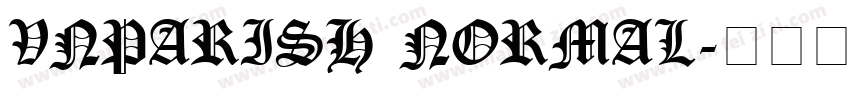 VNParisH Normal字体转换